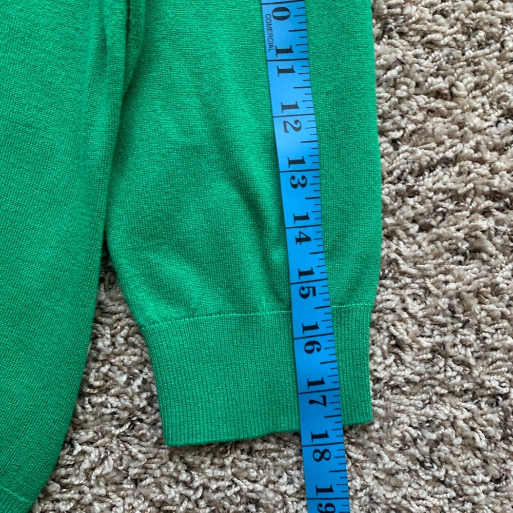 Dressbarn Womenβs Cardigan Buttoned Down Color Green Size Small 3/4 Sleeves - Picture 8 of 8
